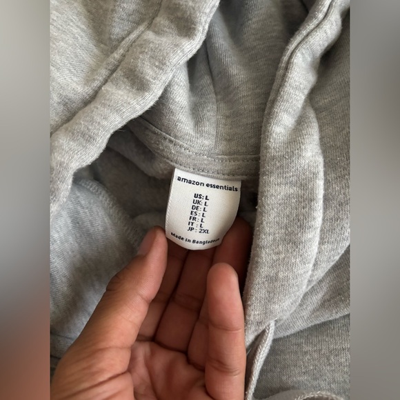 Amazon Essentials Light Gray Sweatshirt - Picture 2 of 2